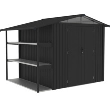 Gartenschuppen mit Regalen und Doppeltür