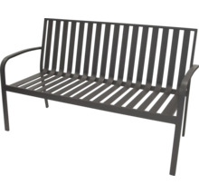 Banc de jardin en métal avec accoudoirs