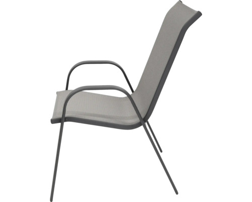 Gartenstuhl mit Armlehnen und Textilbespannung