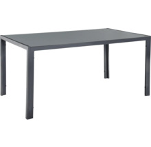 Table à manger rectangulaire avec structure en métal et plateau