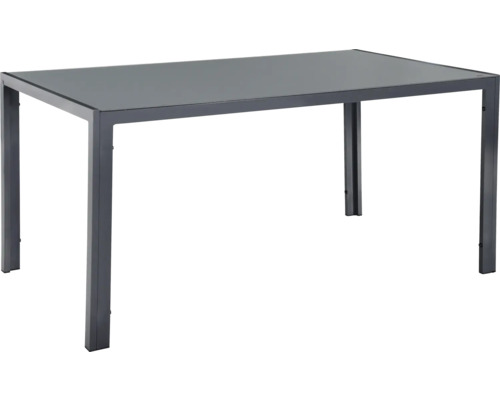 Table à manger rectangulaire avec structure en métal et plateau