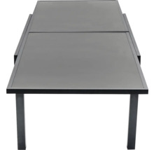 Table de jardin rectangulaire avec structure en métal