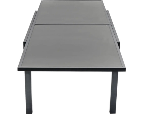 Table de jardin rectangulaire avec structure en métal