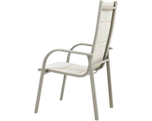 Gartenstuhl mit Armlehnen und Textilbespannung