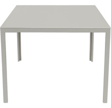 Table de jardin carrée avec cadre en métal