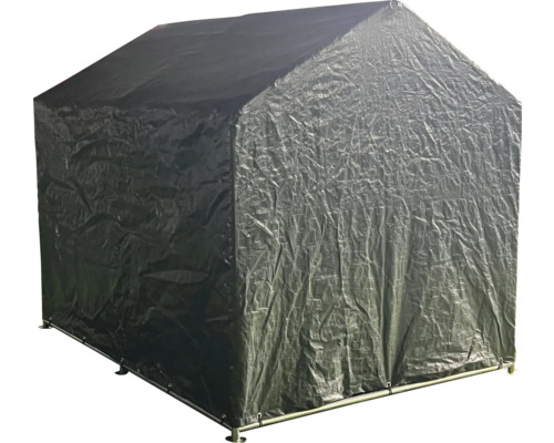 Tente de stockage couverte avec matériau de bâche