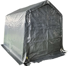 Graue Gerätegarage zum Abdecken von Geräten und Maschinen