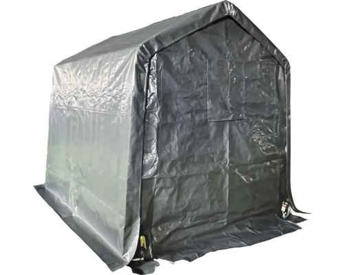 Graue Gerätegarage zum Abdecken von Geräten und Maschinen