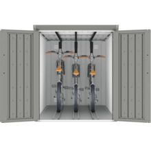 Garage à vélos avec trois vélos