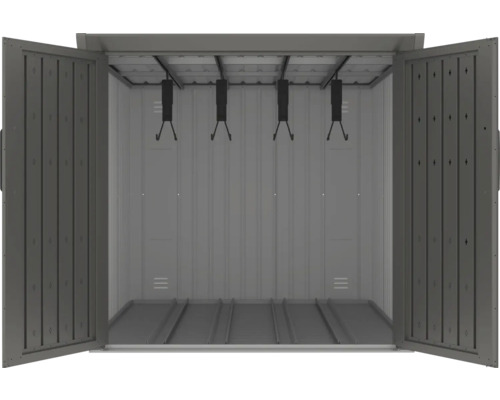 Abri de jardin ouvert avec crochets de suspension