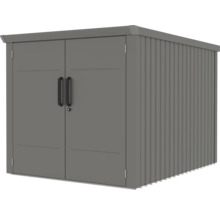 Abri de jardin en métal avec double porte