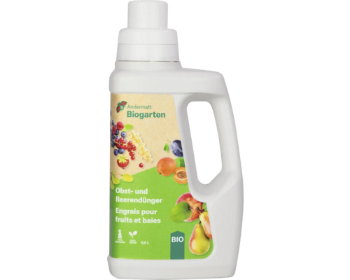 Engrais pour fruits et baies 500 ml Andermatt Biogarten Engrais pour fruits et baies en bouteille de 0,5 litre