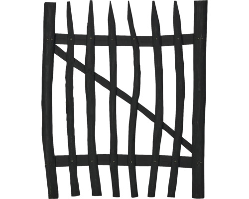 Portail simple pour clôture à lattes 100 x 120 cm anthracite Clôture en bois, clôture de jardin, clôture