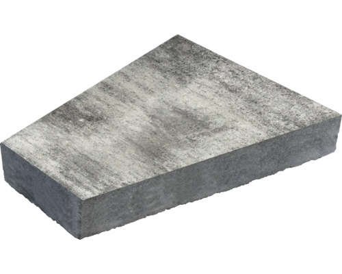 Pavé en béton gris trapézoïdal pour l'aménagement paysager