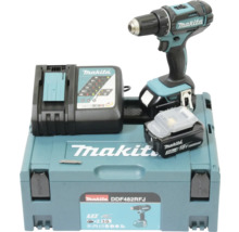 Makita Akku-Bohrschrauber Set mit Ladegerät, zwei Akkus und Transportkoffer