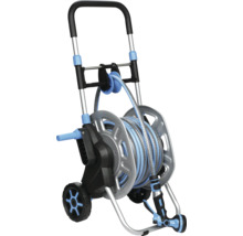 Schlauchtrommelwagen mit Gartenschlauch und Spritzpistole