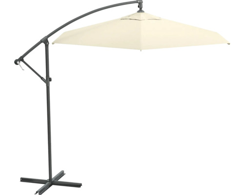 Freiarm-Sonnenschirm mit quadratischem Schirm und stabilem Standfuß