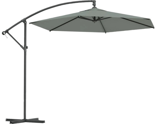 Freiarm-Sonnenschirm mit quadratischem Schirm und Standfuß