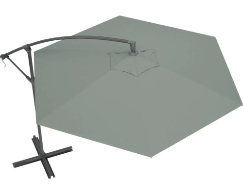 Freiarmschirm mit Kreuzfuß für den Garten