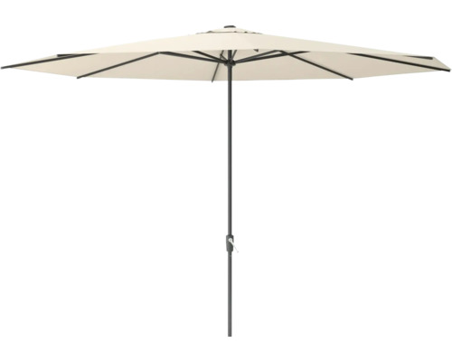 Parasol déporté SOLUNA Nancy Ø 400 cm polyester (PES) écru Parasol de jardin pour l'extérieur