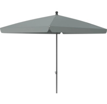 Parasol de jardin gris avec mât central
