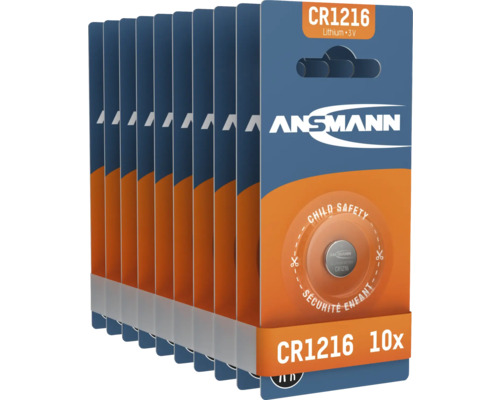 Ansmann CR1216 Lithium Batterie 3 Volt, 10er Pack