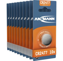 Ansmann CR2477 Lithium Knopfzellen, 3 V, 10er Pack