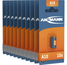 Zehn Ansmann A10 Alkali Batterien 9 Volt in Verpackung