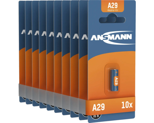 Zehn Ansmann A29 9V Alkaline Batterien im Pack