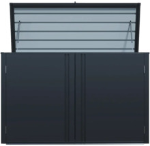 Boîte de rangement ouverte avec revêtement horizontal