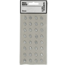 Dekorative Glitzersteine in Verpackung