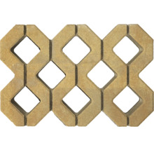 Dalle alvéolée en béton avec évidements carrés