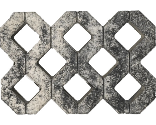 Dalle alvéolée en béton avec motif losanges