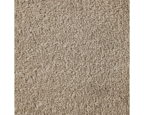 Spannteppich Velours Ines cappuccino FB90 400 cm breit (Meterware) Nahaufnahme eines Teppichs