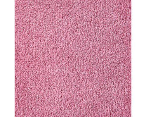 Spannteppich Velours Ines pink FB11 400 cm breit (Meterware) Nahaufnahme eines rosa Teppichs