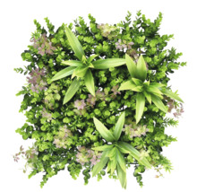 Künstliche Pflanzenmatte mit verschiedenen Grünsorten für den Innen- und Aussenbereich