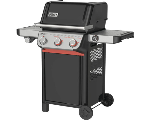 Barbecue à gaz Weber Spirit avec trois brûleurs et tablettes latérales