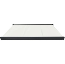 Store banne à bras articulés déployé pour l'extérieur