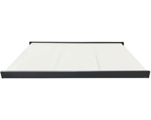 Store banne à bras articulés déployé pour l'extérieur