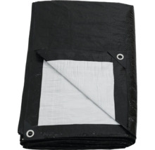 Bâche de protection noire avec œillets