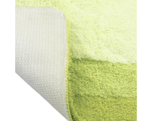 Vue détaillée d'un tapis de bain avec dessous antidérapant