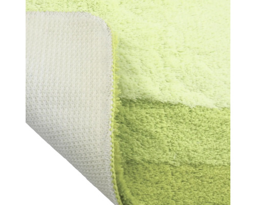 Detailansicht einer Badematte mit rutschfester Unterseite