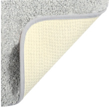 Vue détaillée d'un tapis gris à poils longs