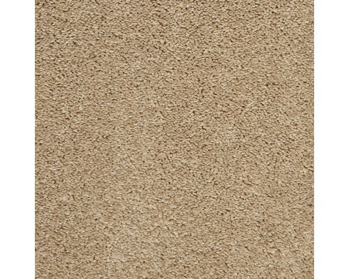 Spannteppich Shaggy Proteus Econyl® beige FB34 400 cm breit (Meterware) Nahaufnahme eines Teppichs