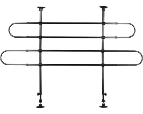 Grille de protection Trixie Auto, coudée Grille de séparation pour chien réglable pour coffre de voiture