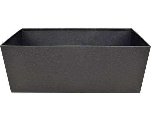 Blumenkasten Metall 32 x 14 x 12 cm anthrazit Rechteckiger Pflanzkasten aus Metall