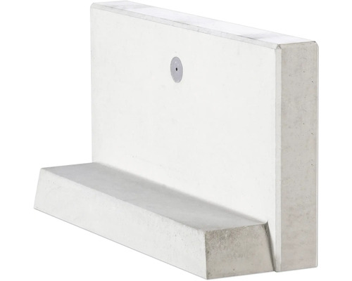 Pierre en L pierre d'angle béton apparent armé gris 100x12x55 cm profondeur = 30 cm Support d'angle en béton pour aménagement de jardin
