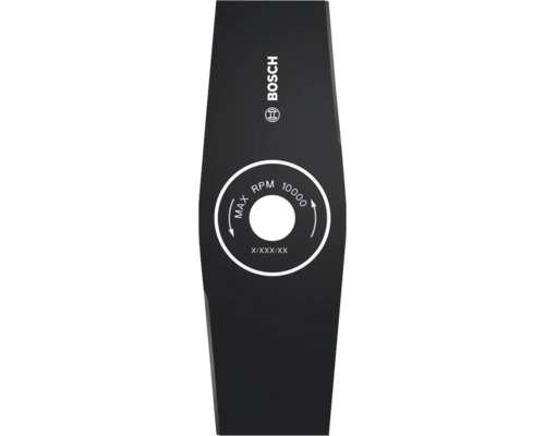 Logo Bosch sur une lame de coupe-bordures avec un maximum de 10000 tours par minute