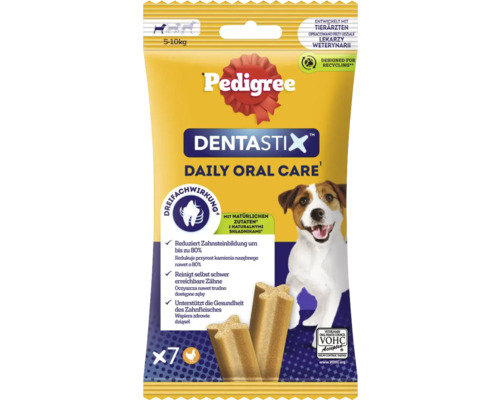 Pedigree Dentastix für Hunde zwischen 5 und 10 Kilogramm zur täglichen Zahnpflege
