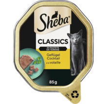 Sheba Classics Cocktail de volaille Nourriture pour chats en barquette de 85 grammes